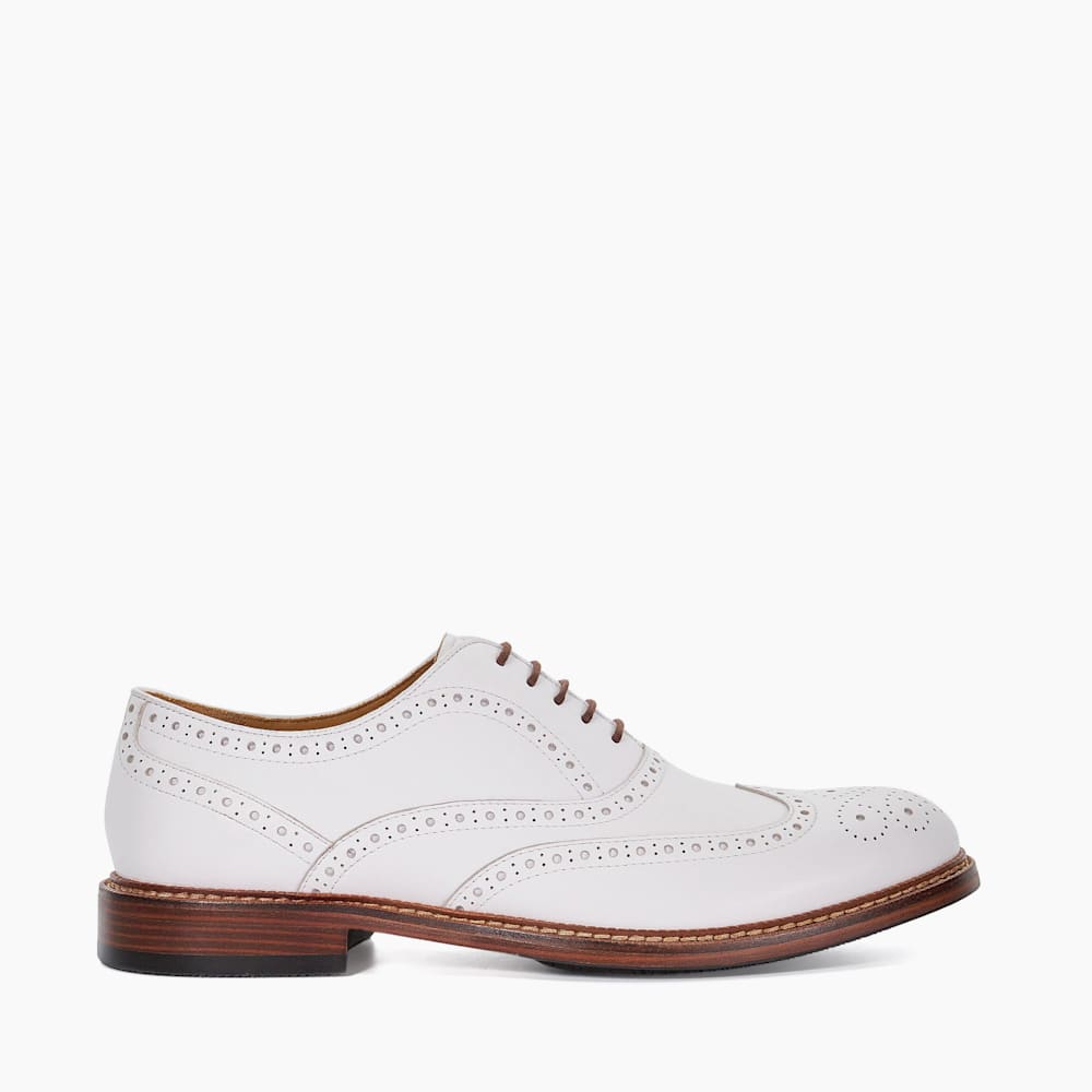 Solihull White Wing Tip Brogues Dune London