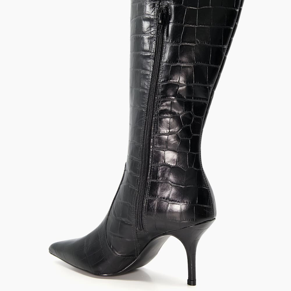Brooklyn crocodile effect boots hot sale