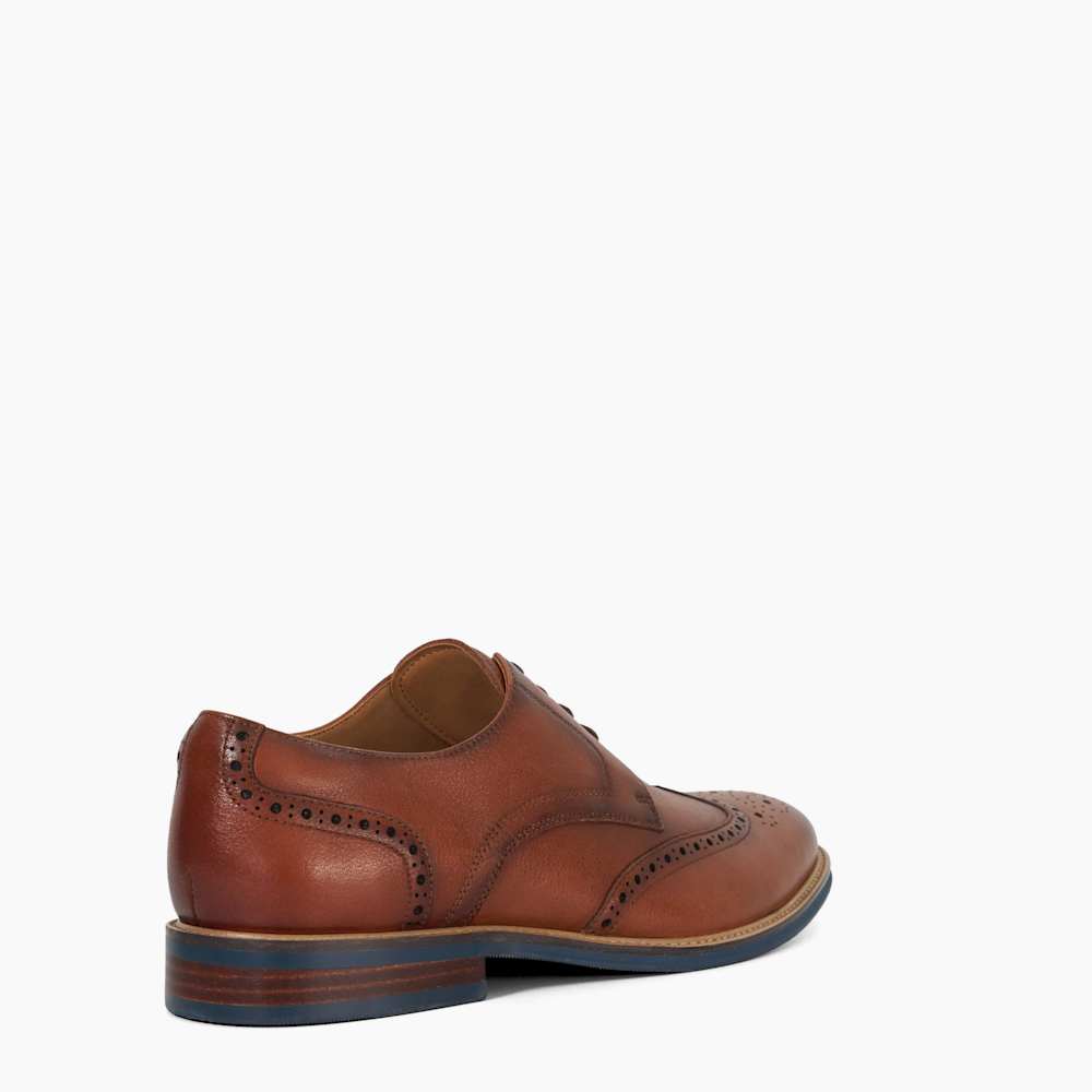 Stanford Hellbraun, Leder-Brogues mit Schnürung Dune London - Main Image