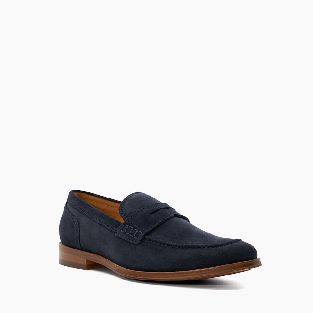 Sulli Navy Smart Moccasin Loafers Dune London