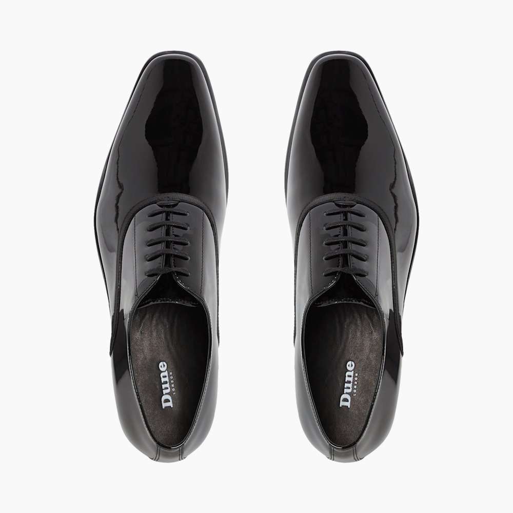 Dune black patent shoes discount