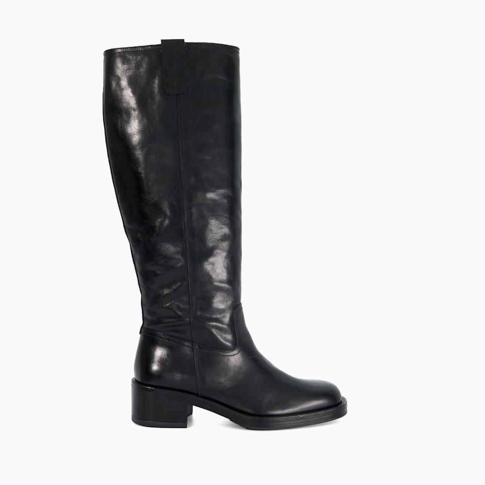 Tayan Black Knee High Boots Dune London