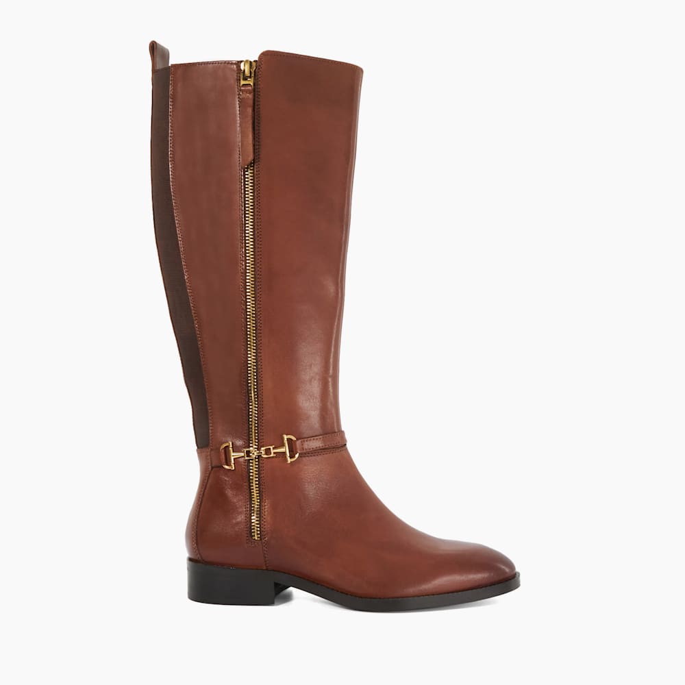 Tan leather riding boots discount