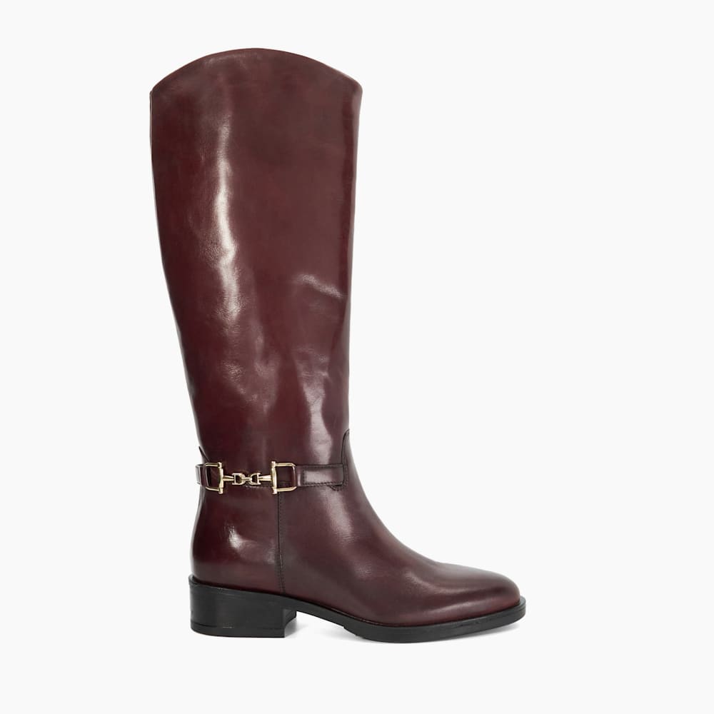 Burgundy riding boots store