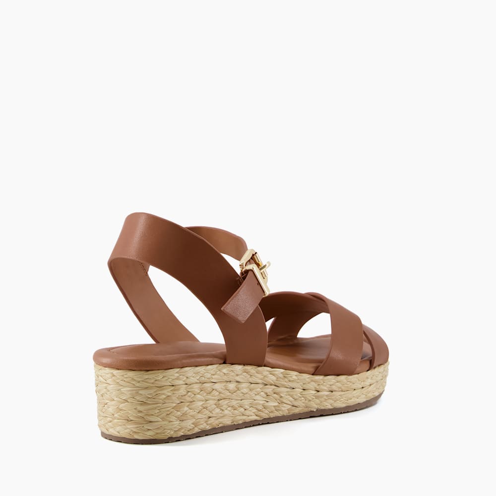 Tan espadrille flatform sandals sales