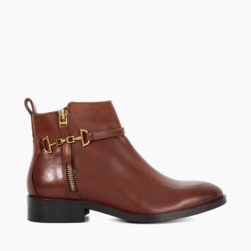 Wide fit leather ankle boots 2025