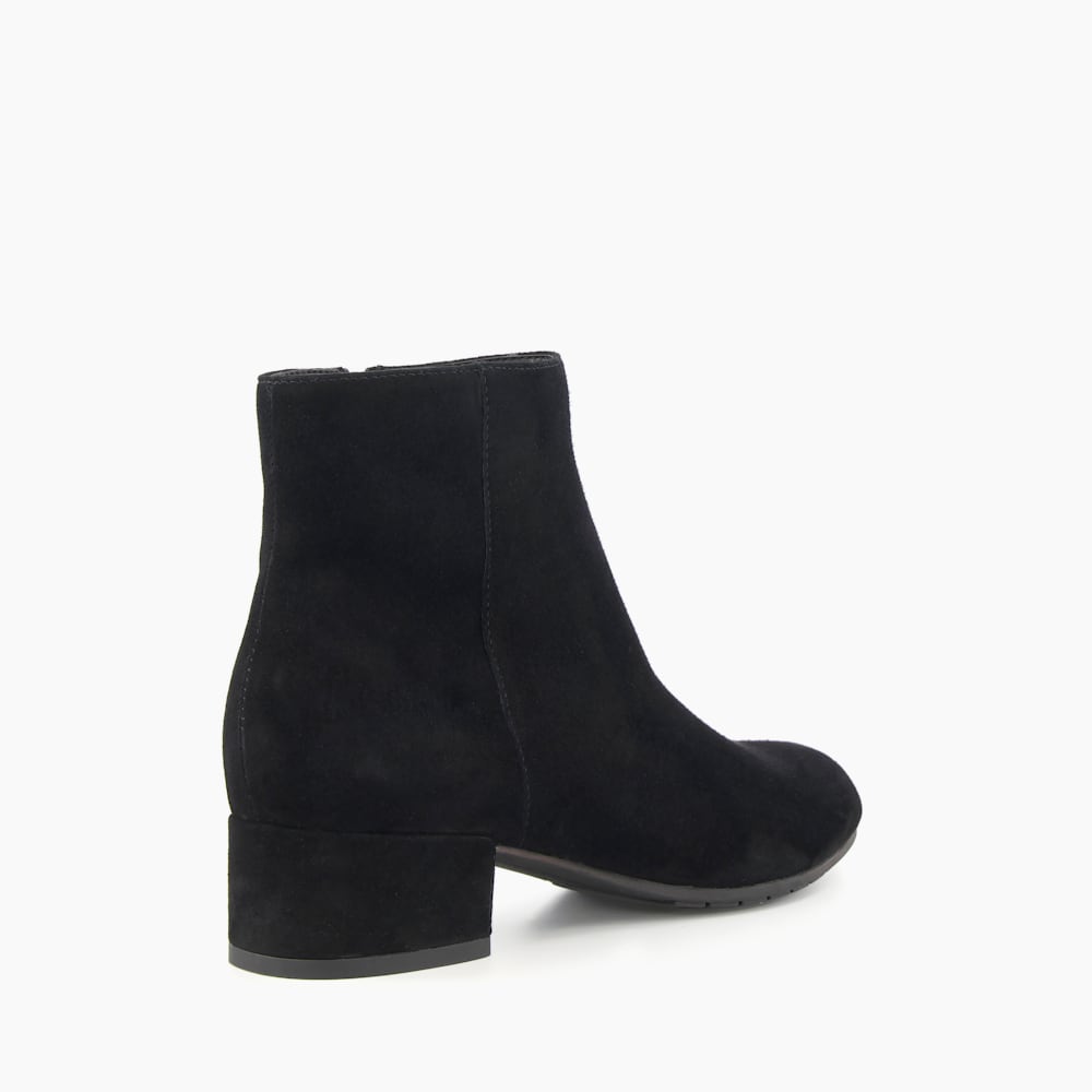 Wide fit black suede boots on sale
