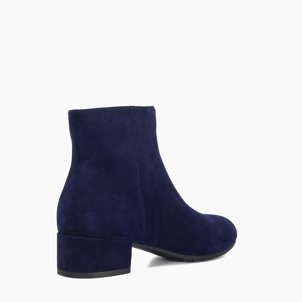 Pippie Navy Wide Fit Ankle Boots Dune London