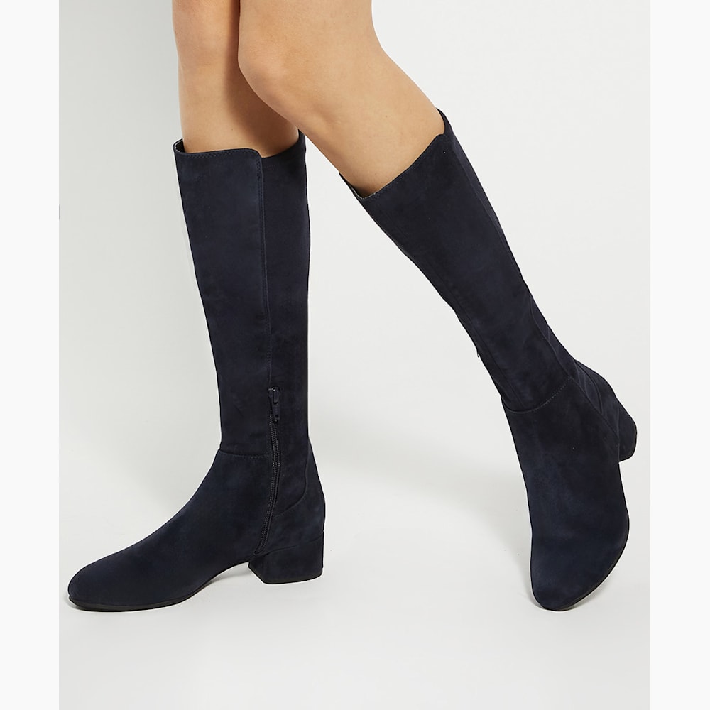 Womens wide fit knee high boots uk cheap