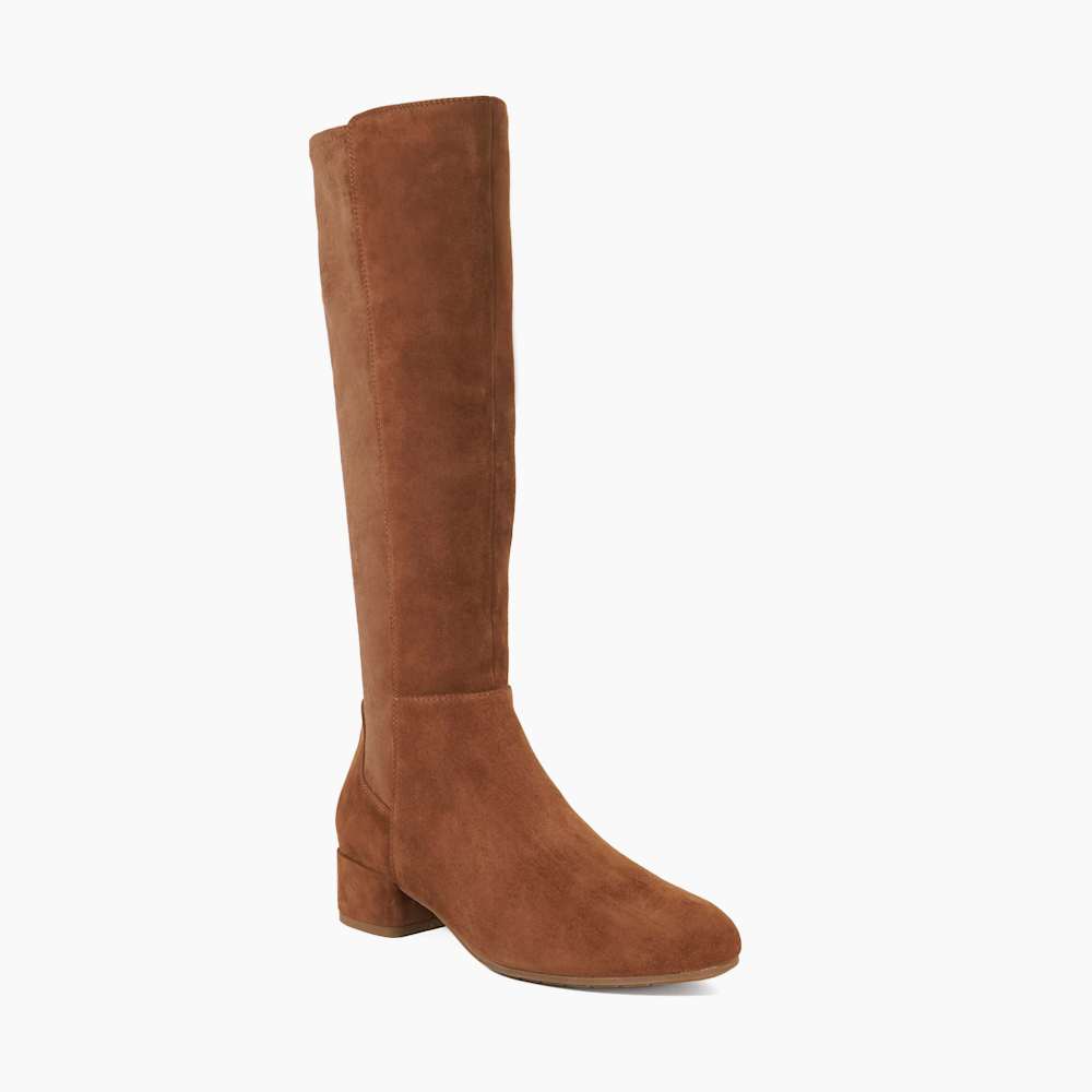 Tayla Tan, Wide Fit Stretch Knee-High Boots Dune London