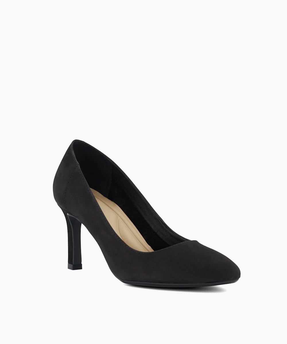 Dune black suede court shoes best sale