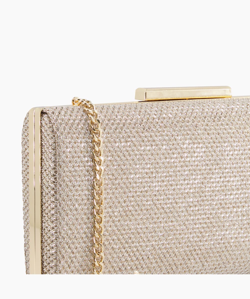 Gold clutch bag dune best sale