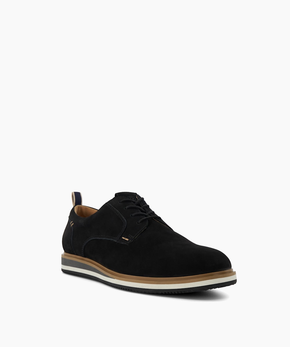 Blaksley Black Nubuck Hybrid Brogues Dune London