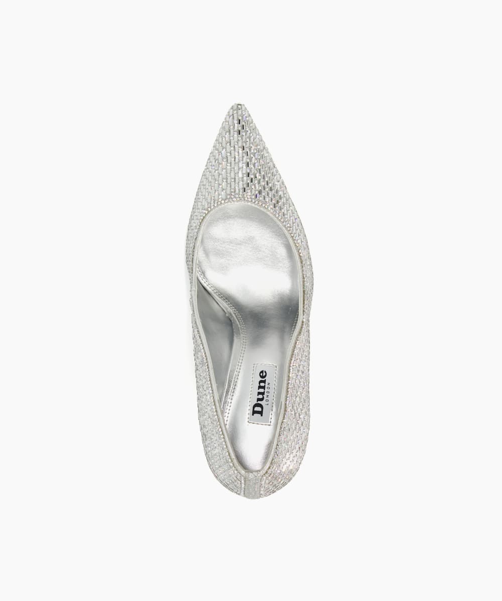 Dune silver shoes best sale and bag