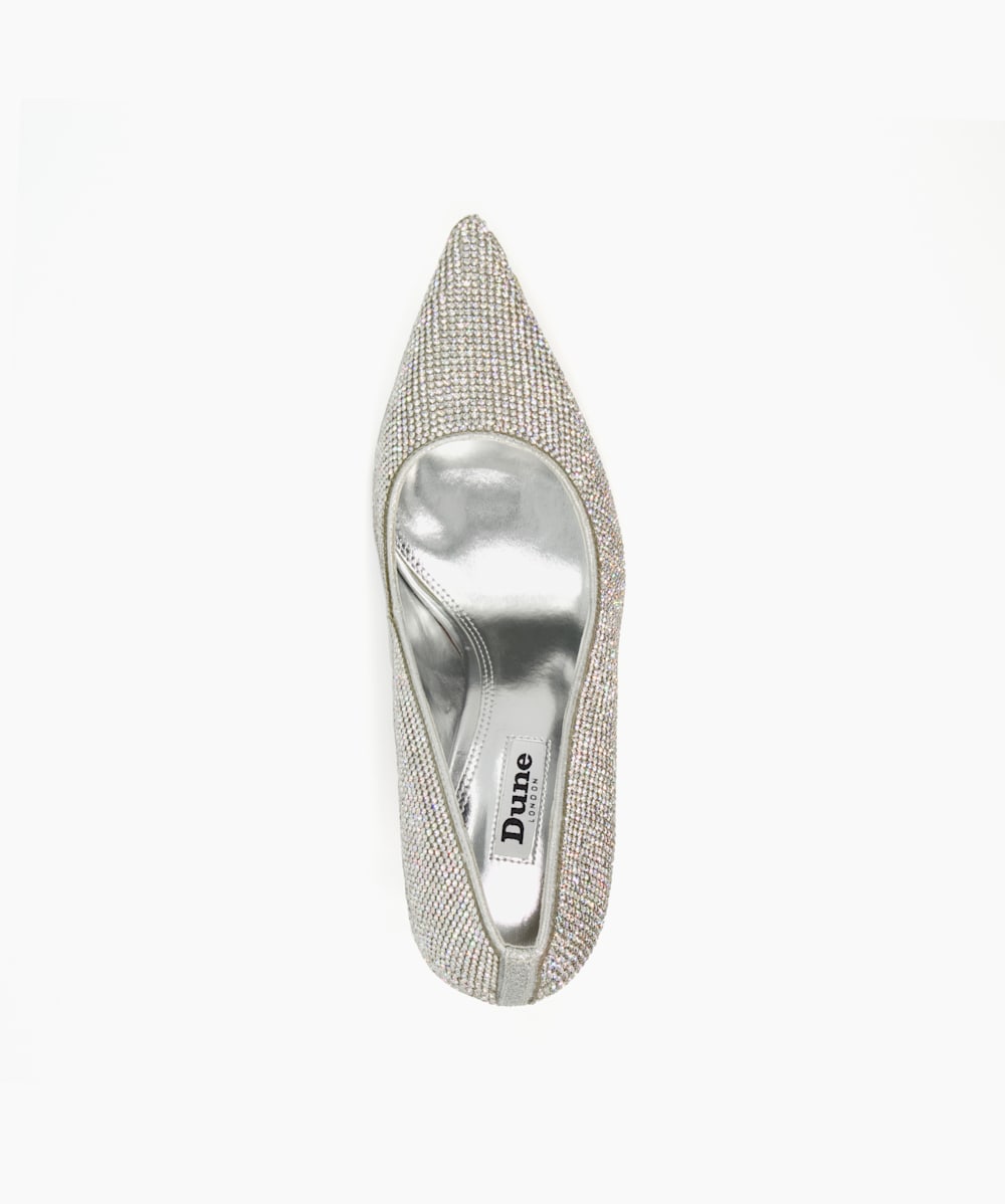 Dune silver shoes best sale