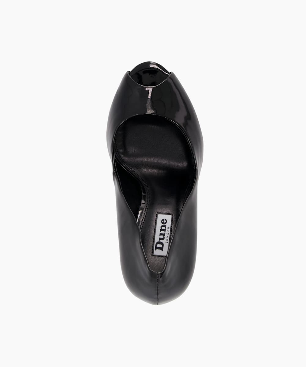 Dune peep toe best sale shoes