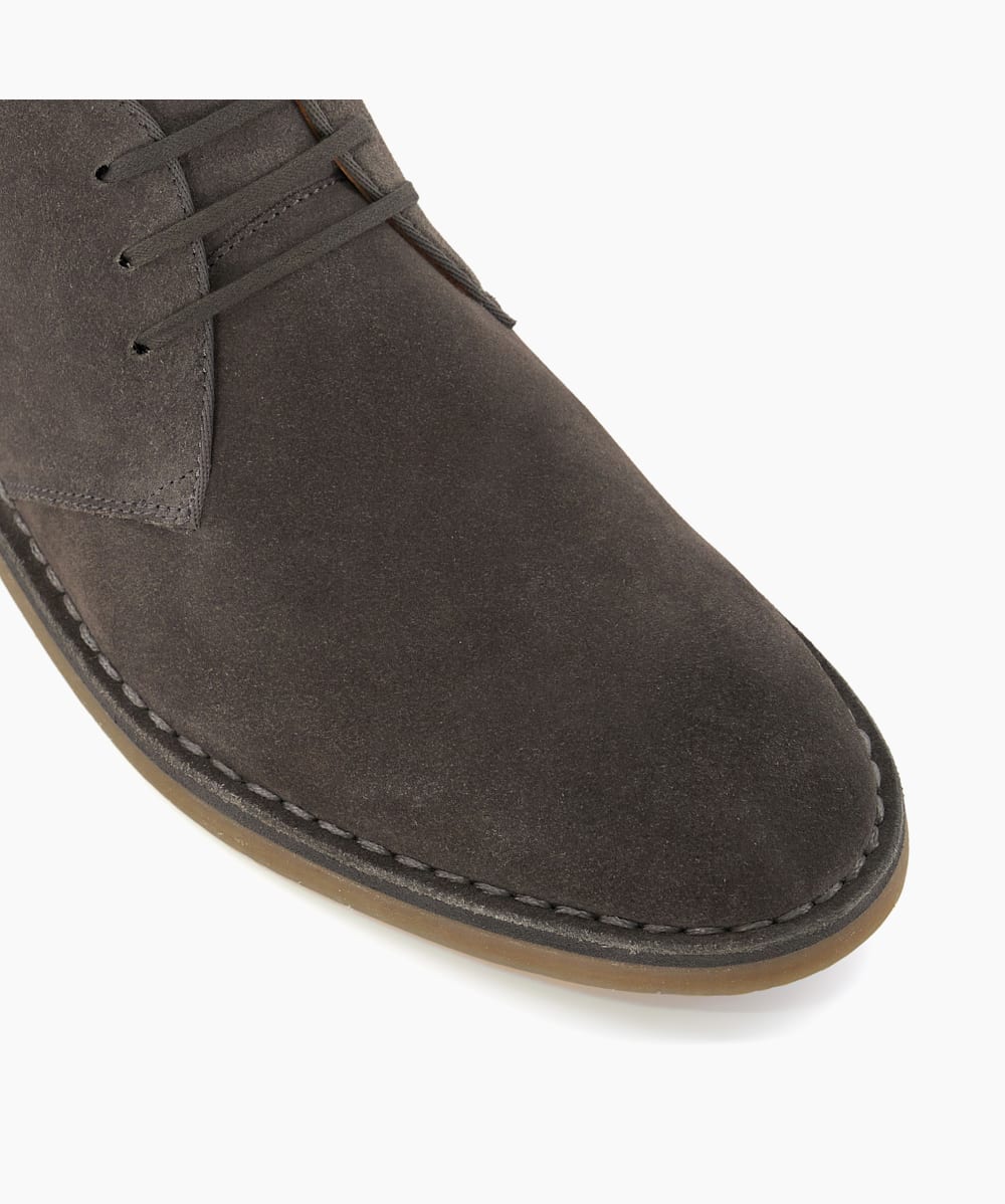 Dark grey desert boots top