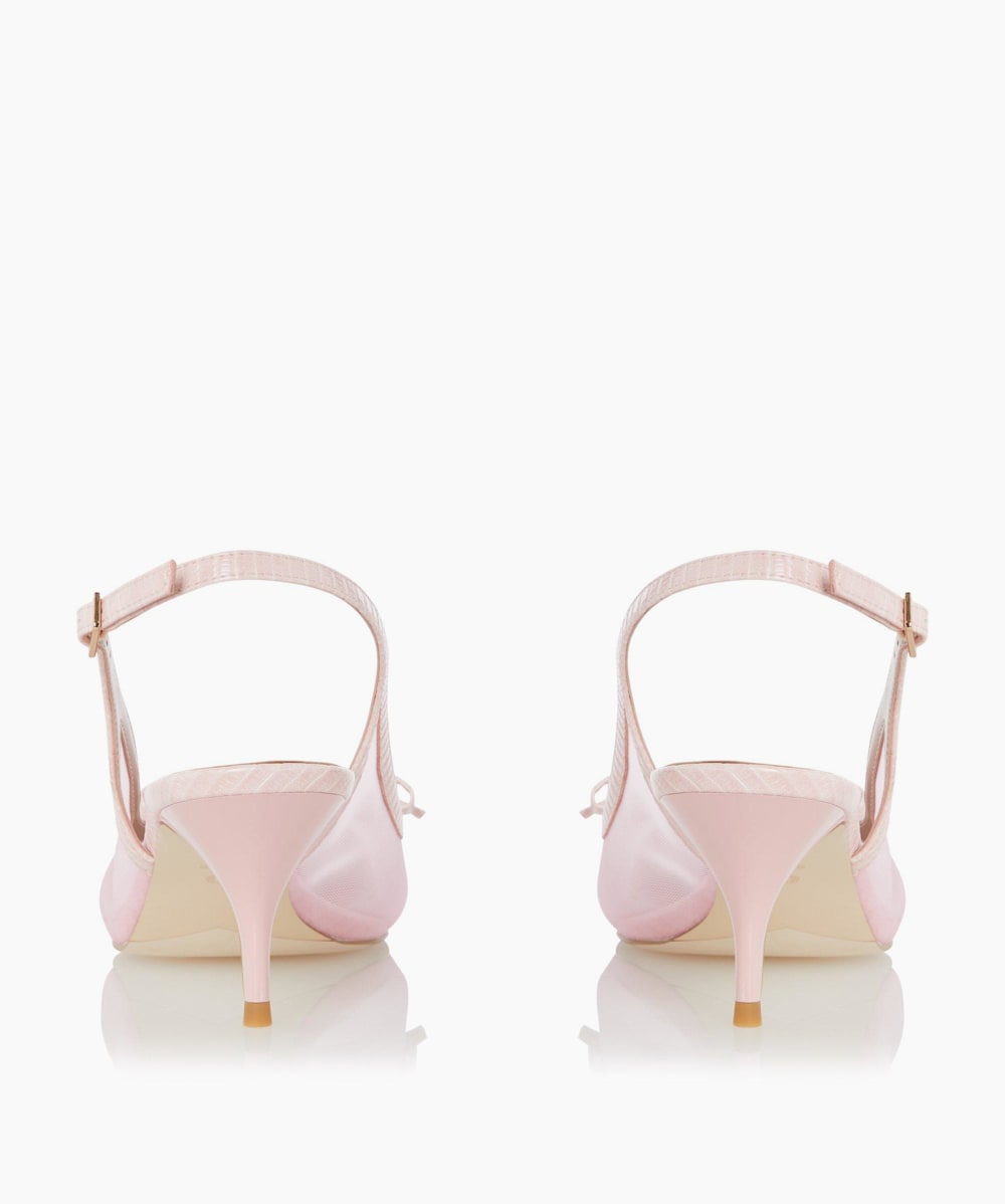 Light pink kitten heel shoes sale