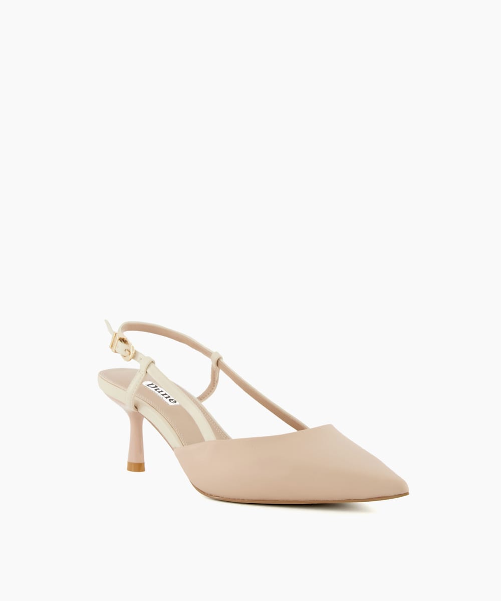 Nude mid heel shoes sale
