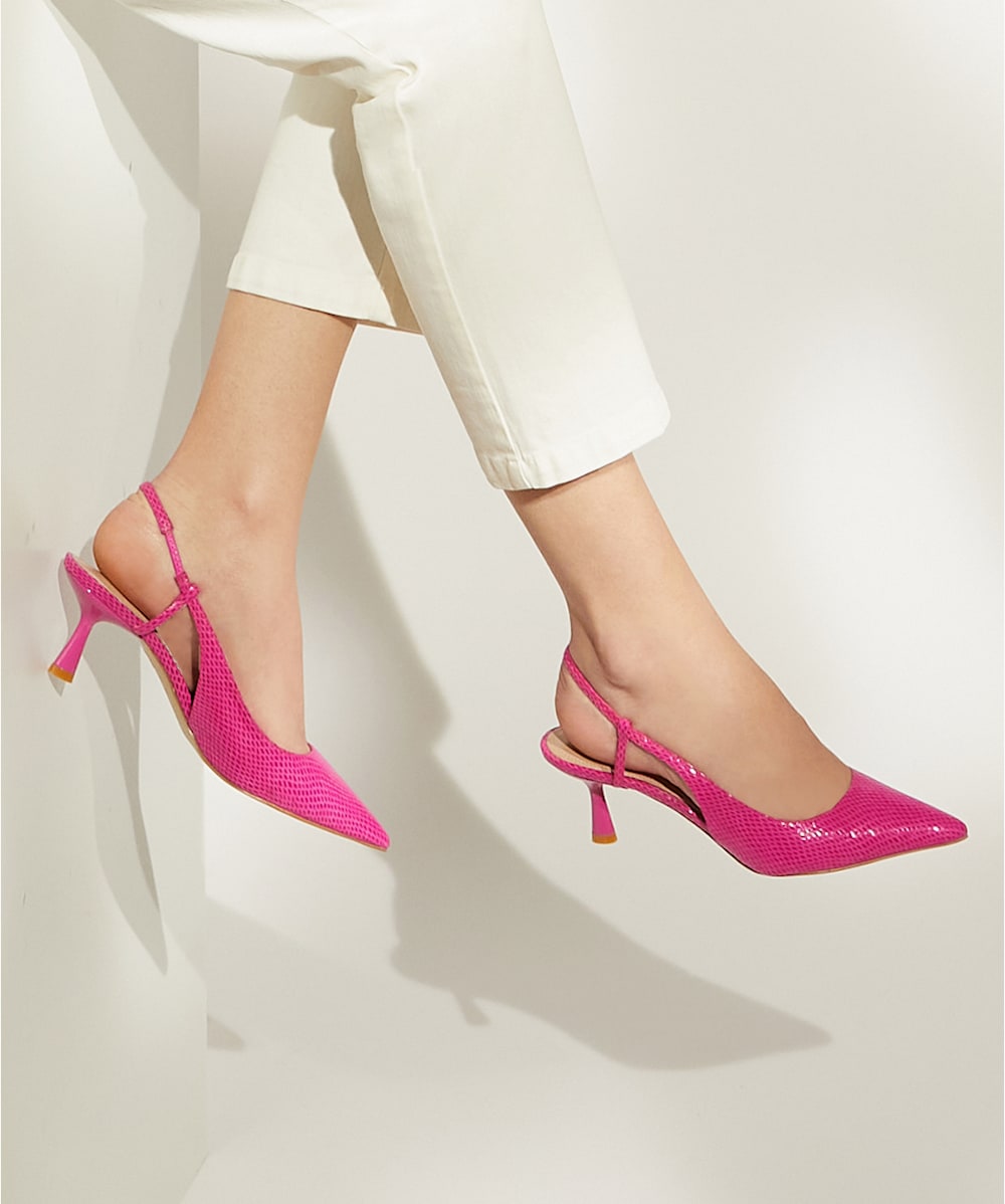 Pink 2025 slingback heels