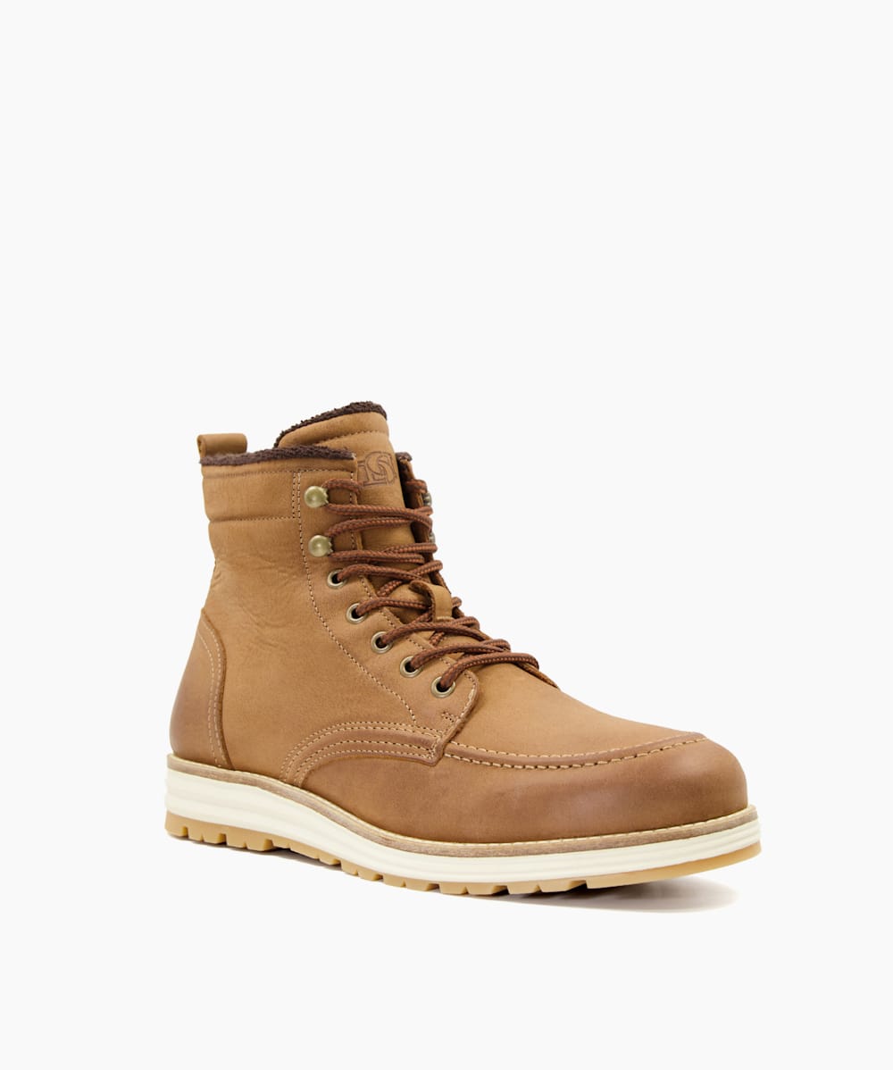 Crannes Tan Casual Lace Up Hiker Boots Dune London