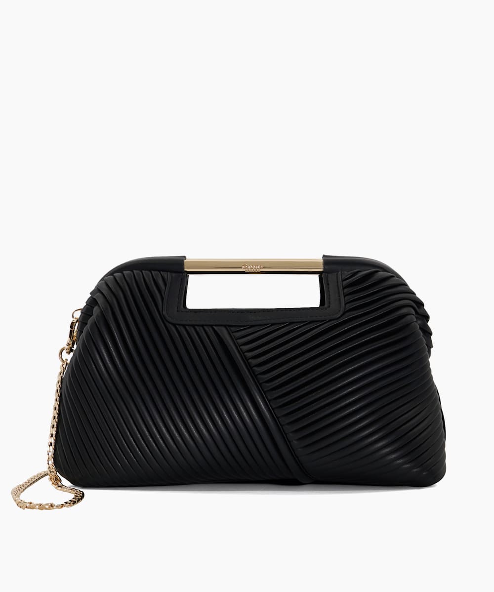 Black clutch bag with handle sales