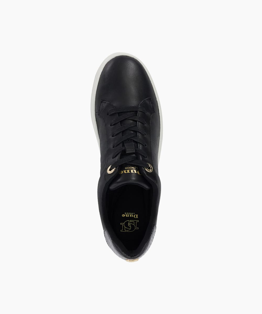 Dune black trainers womens online