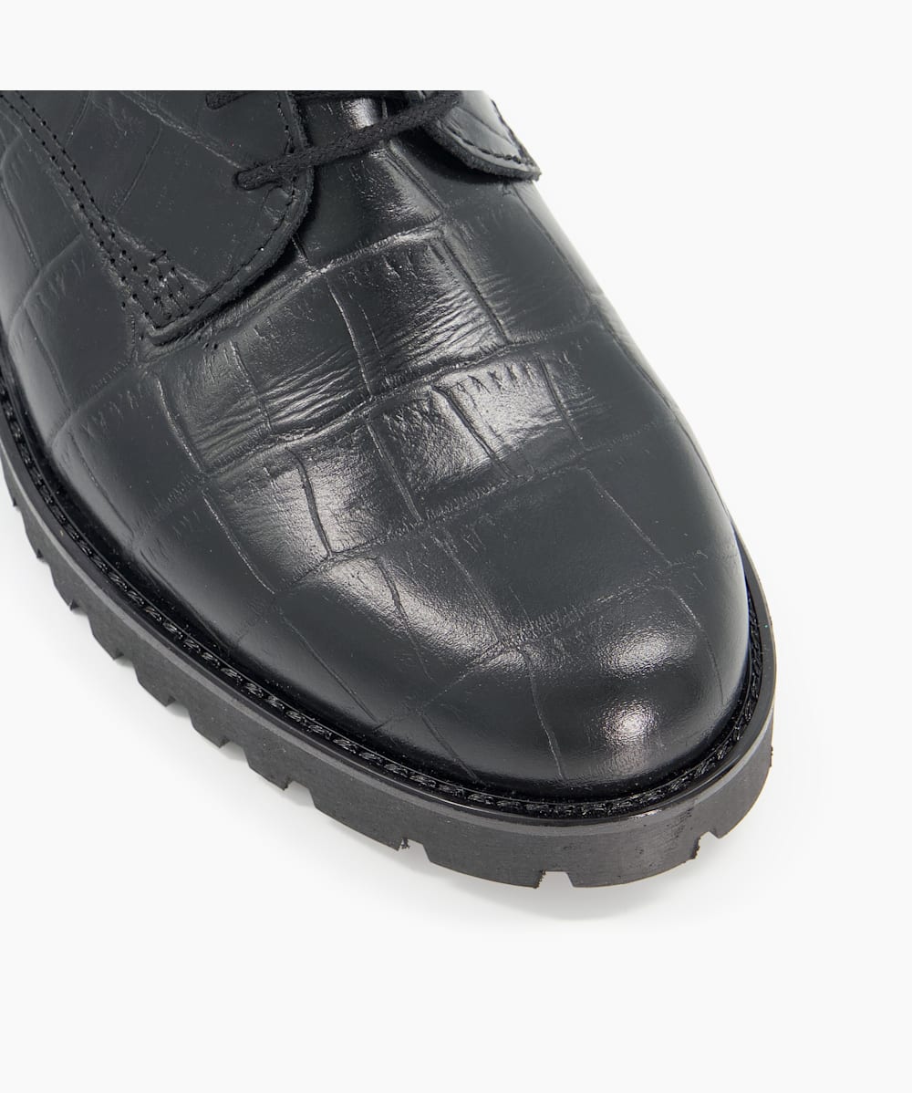 Croc shop effect shoes
