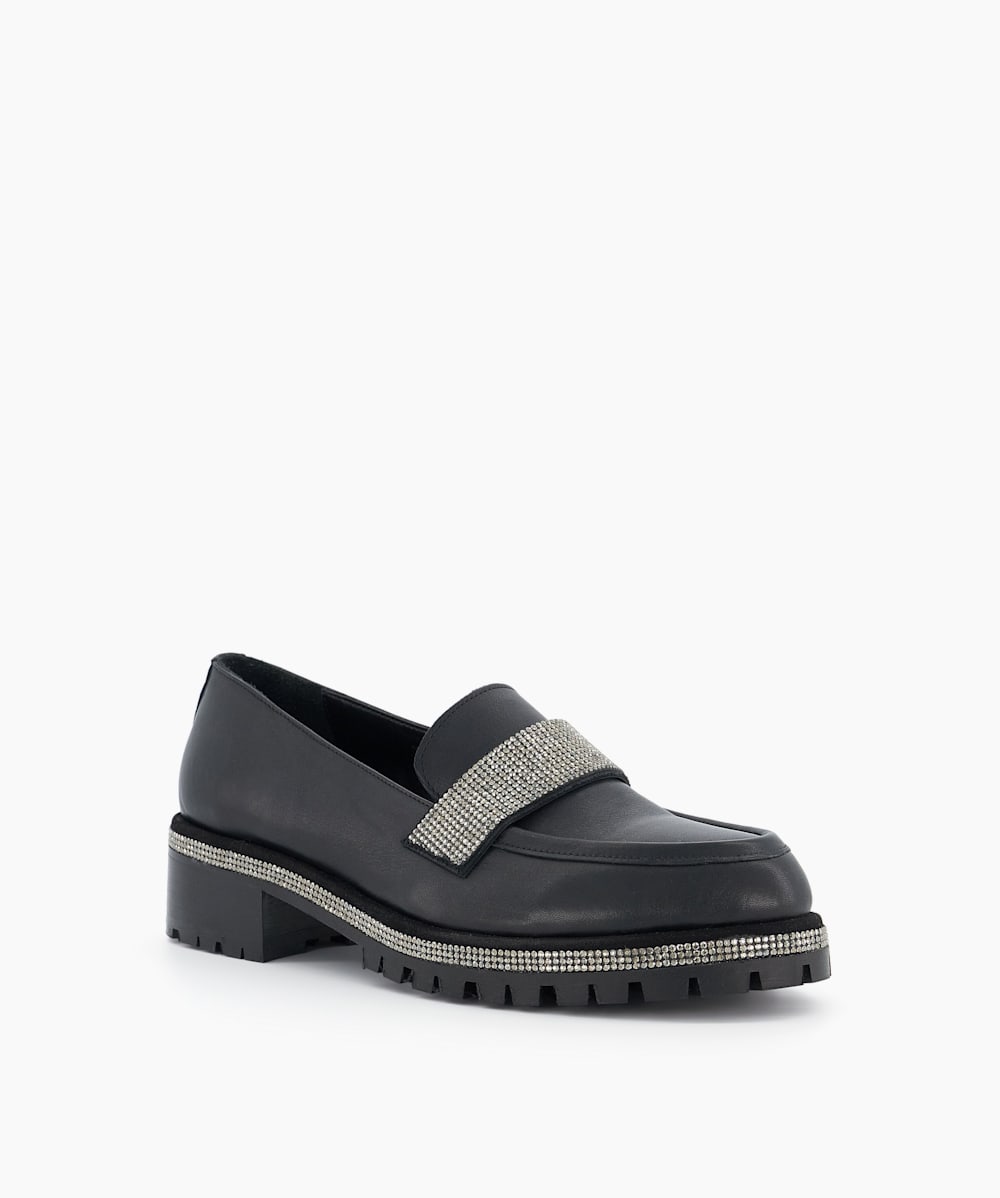 All black loafers best sale with spikes
