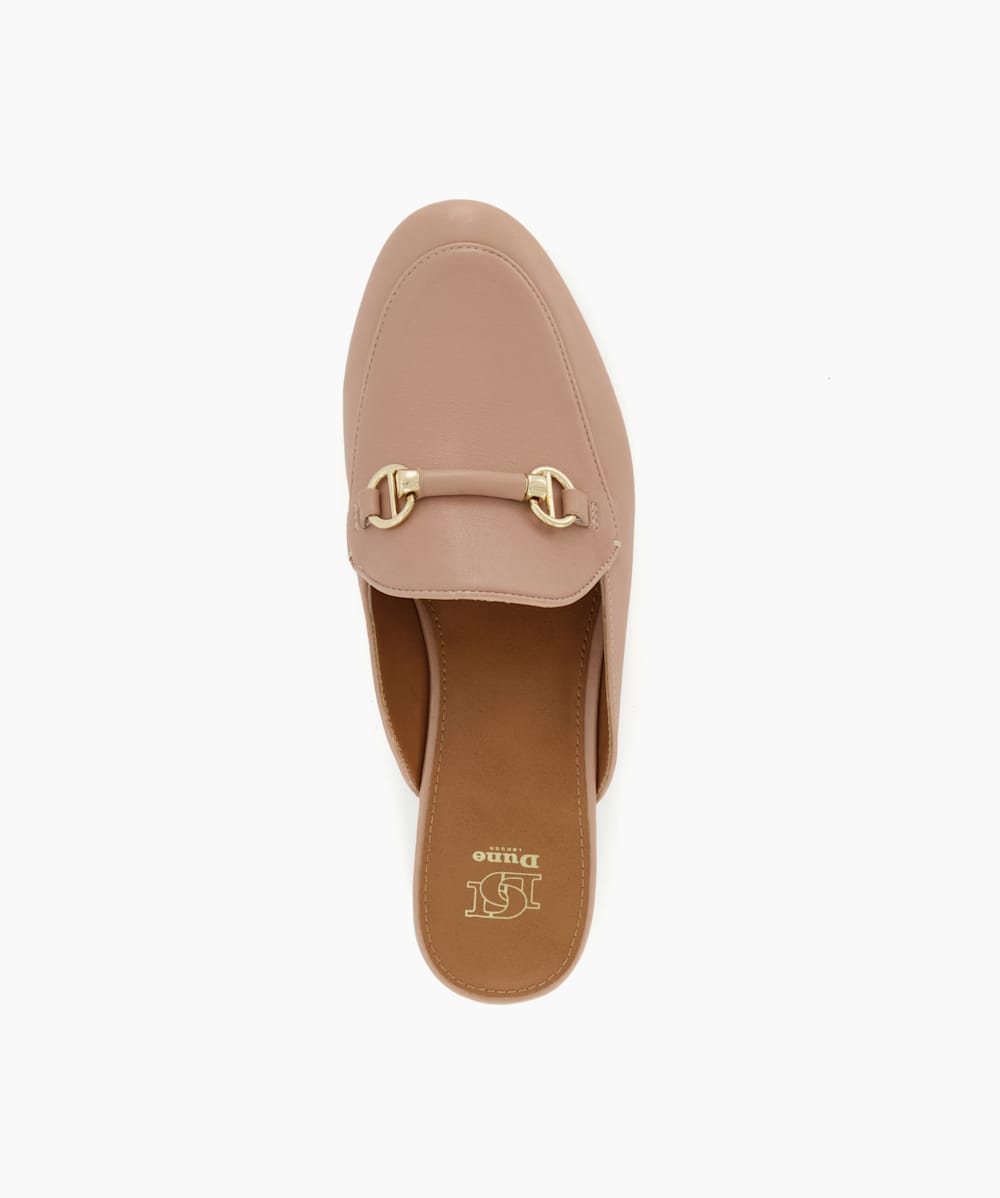 Nude discount backless loafers