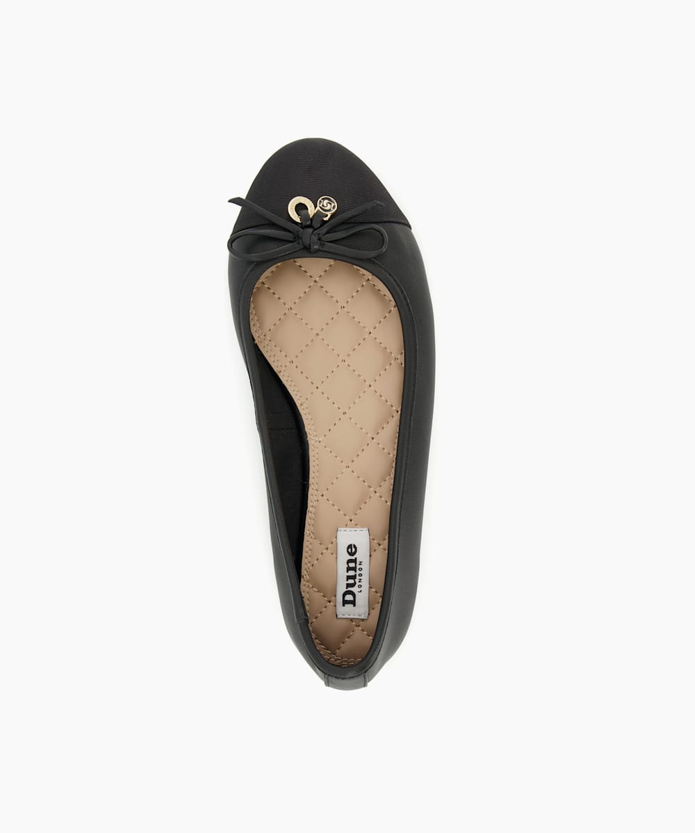 Dune black ballet pumps online