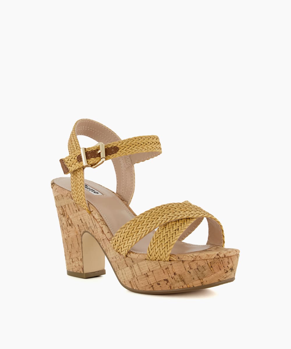 Dune shop yellow wedges