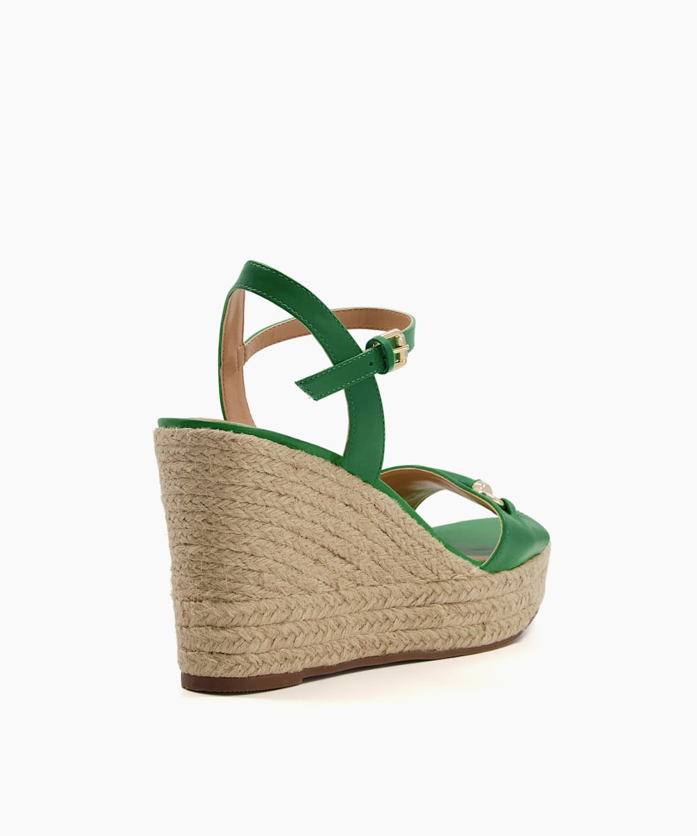 Green espadrille wedges sales