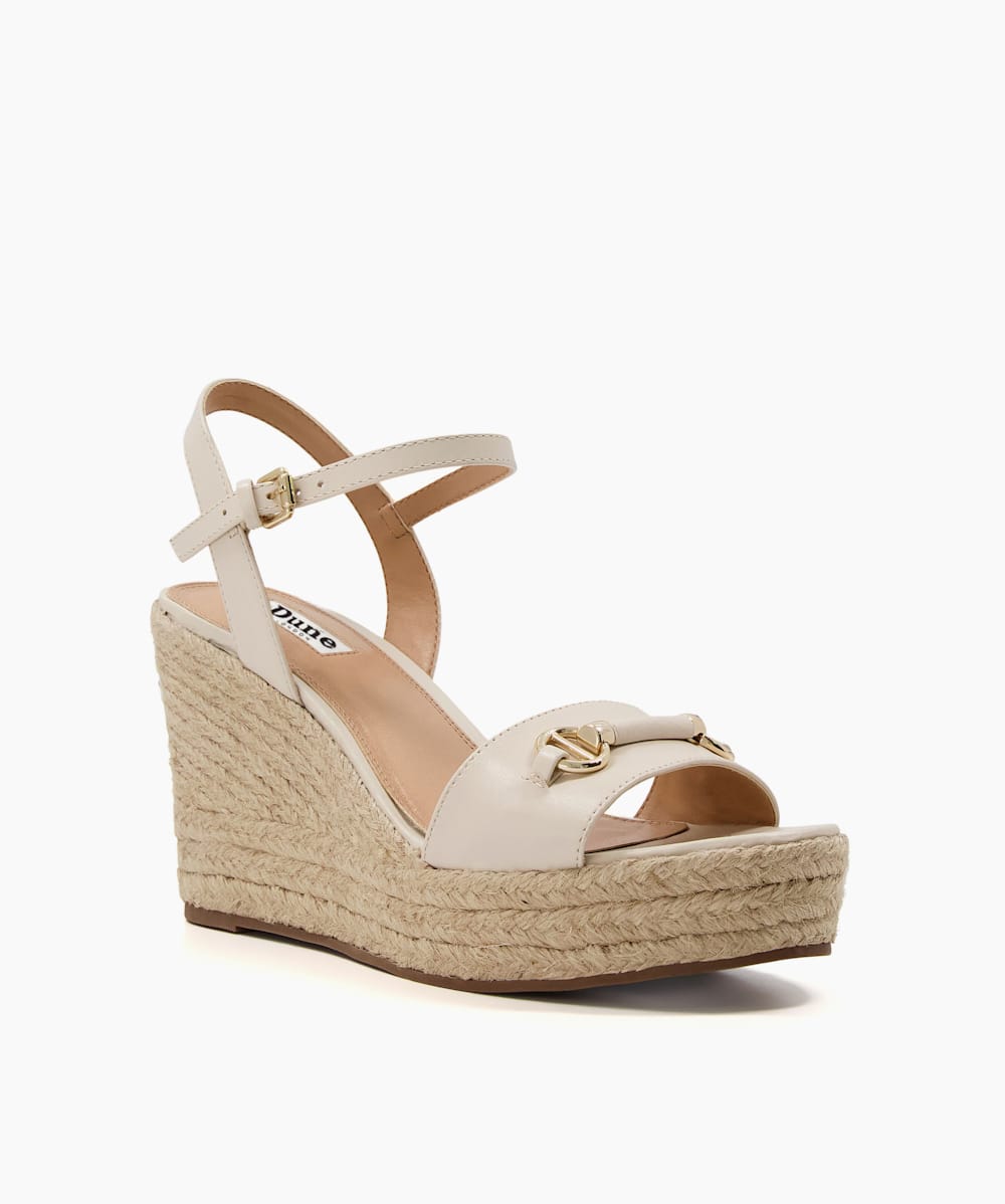 Dune espadrille top wedges