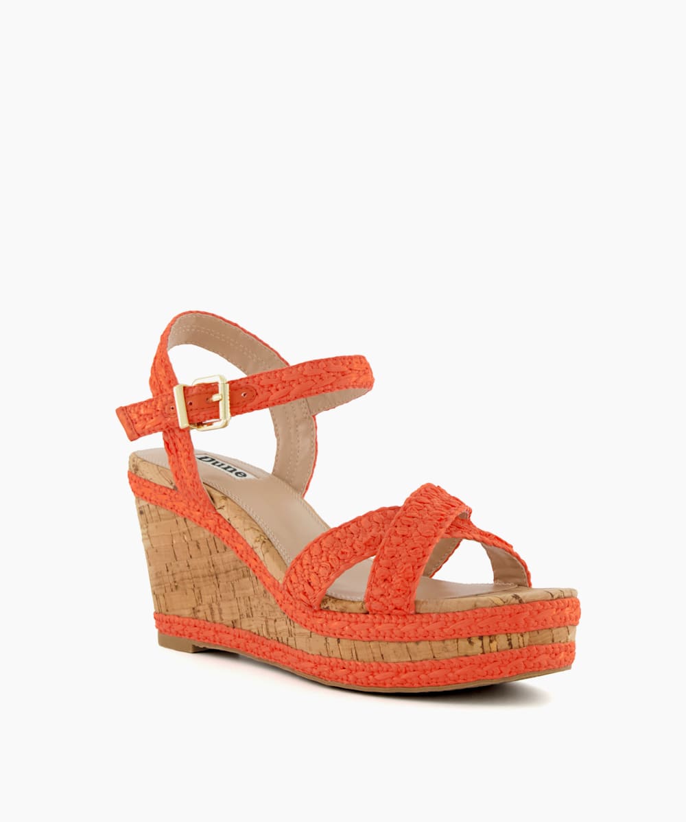 Sandales compensées new arrivals talon liege