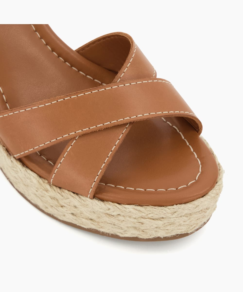 Tan wedges shop dune
