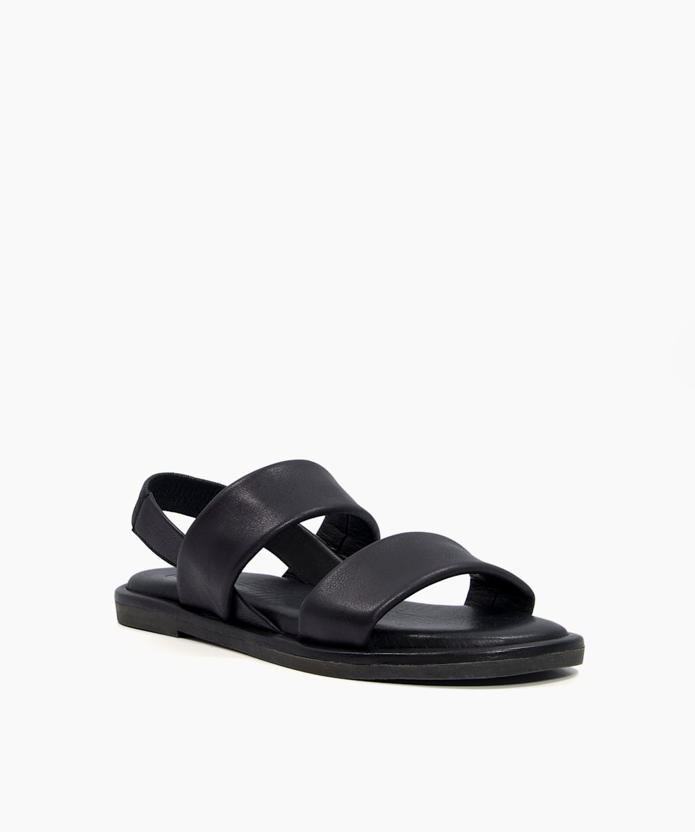 Black leather sandals womens hotsell