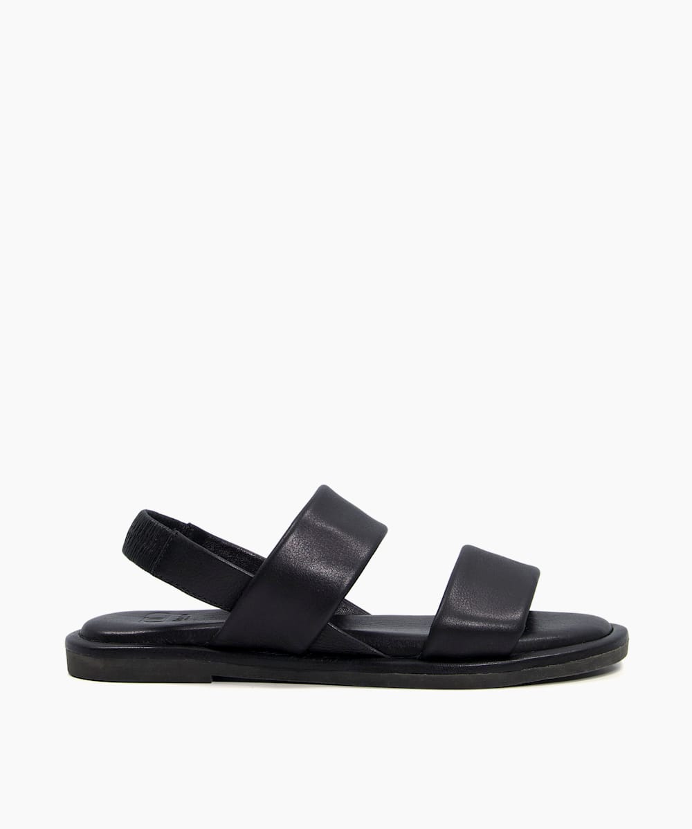 Leather two strap sandals best sale