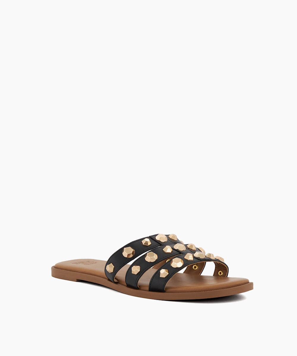Studded 2025 sliders black