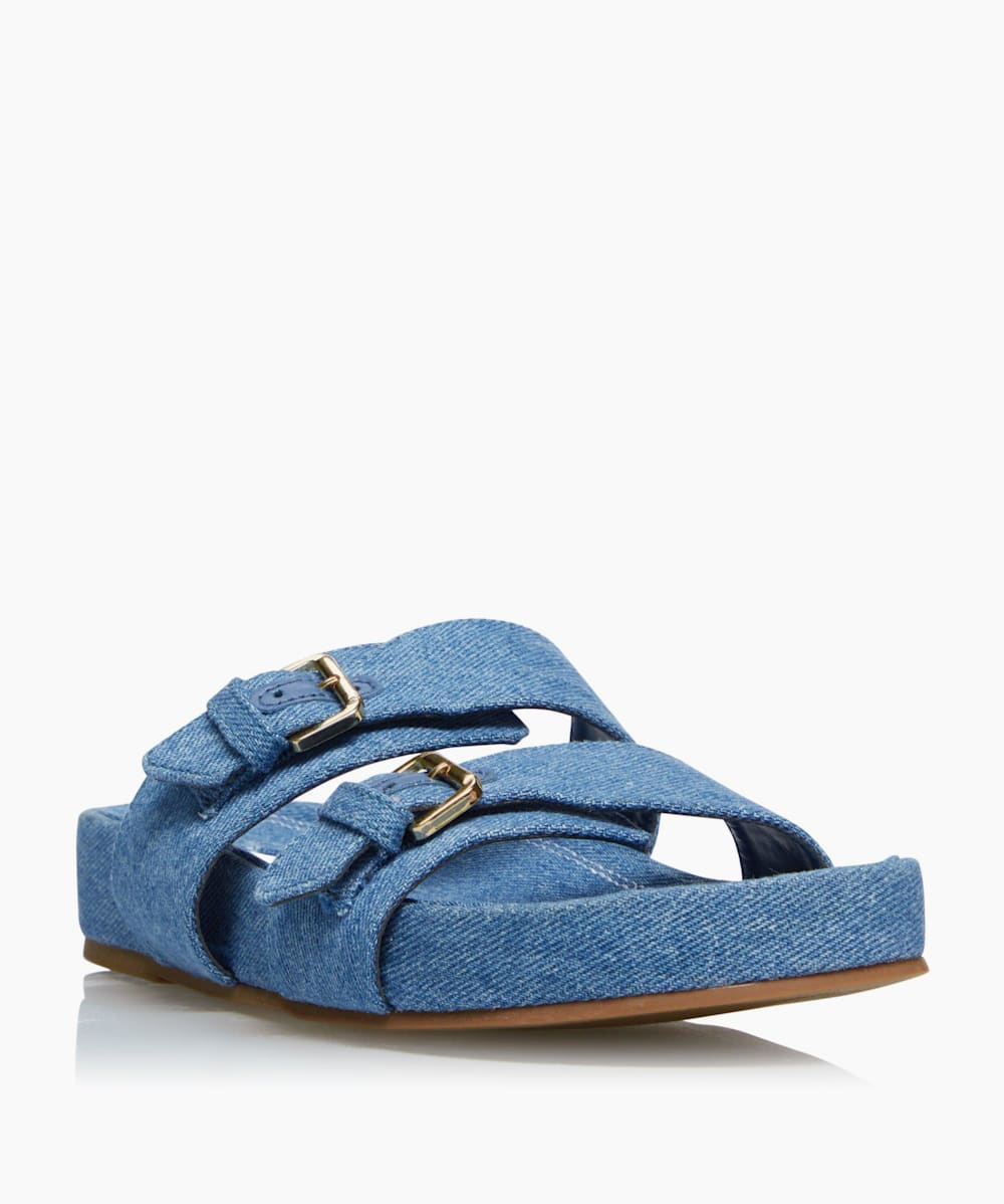 Dune blue sandals clearance