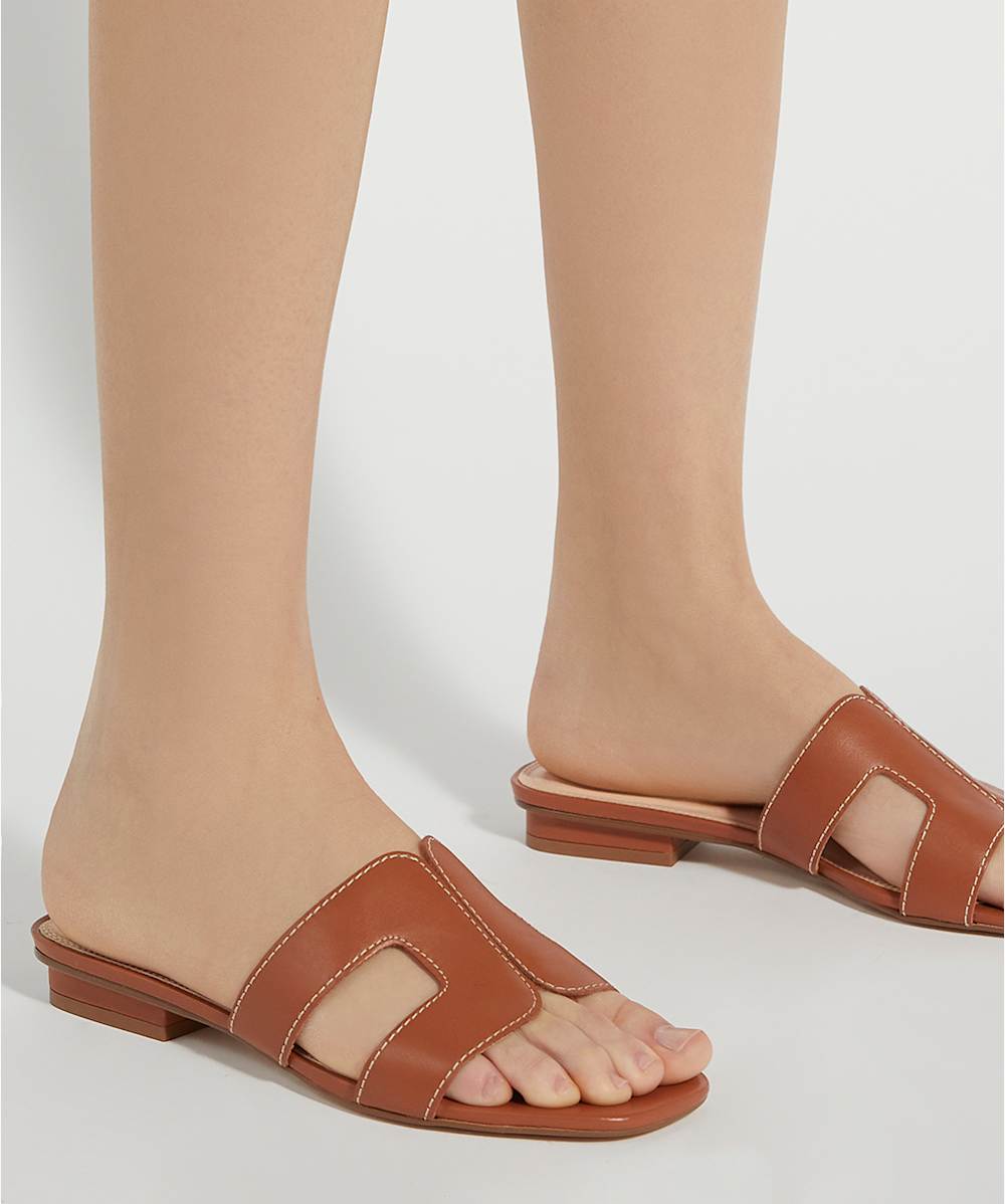 Dune loupe 2025 leather sandals