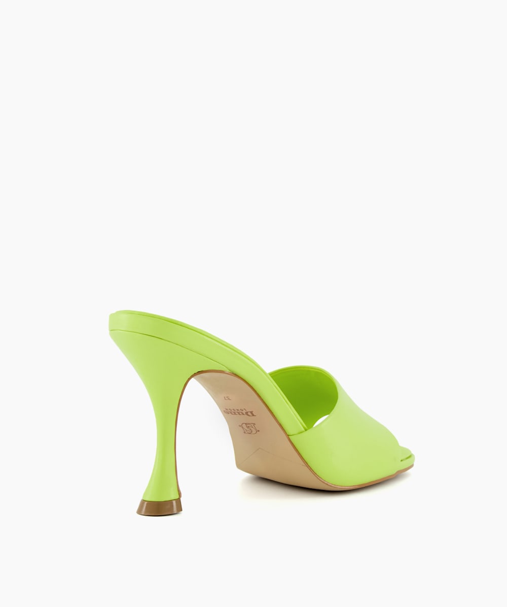 Neon green mules sales
