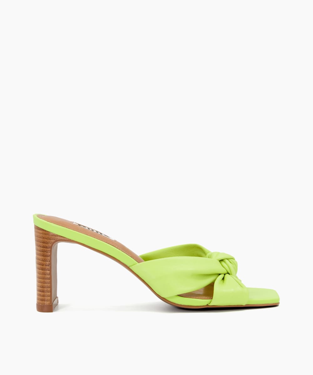 Neon green mules sales