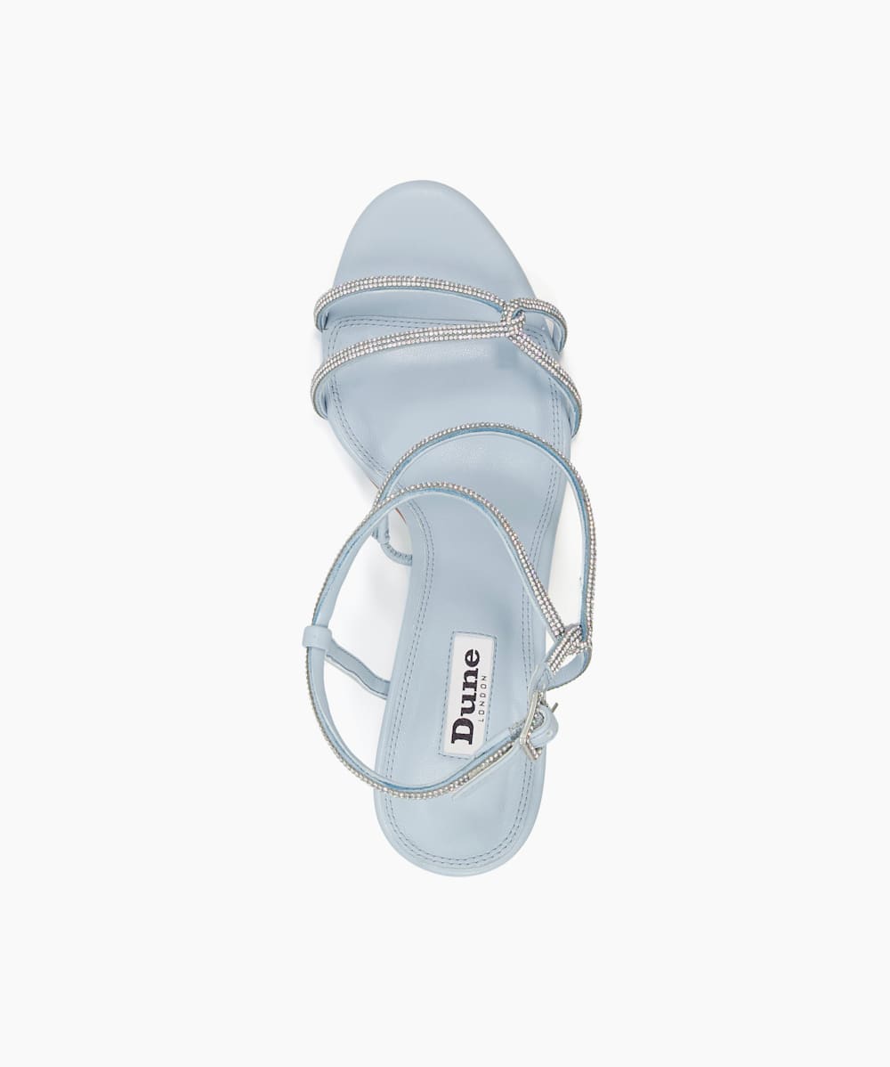 Dune best sale blue sandals