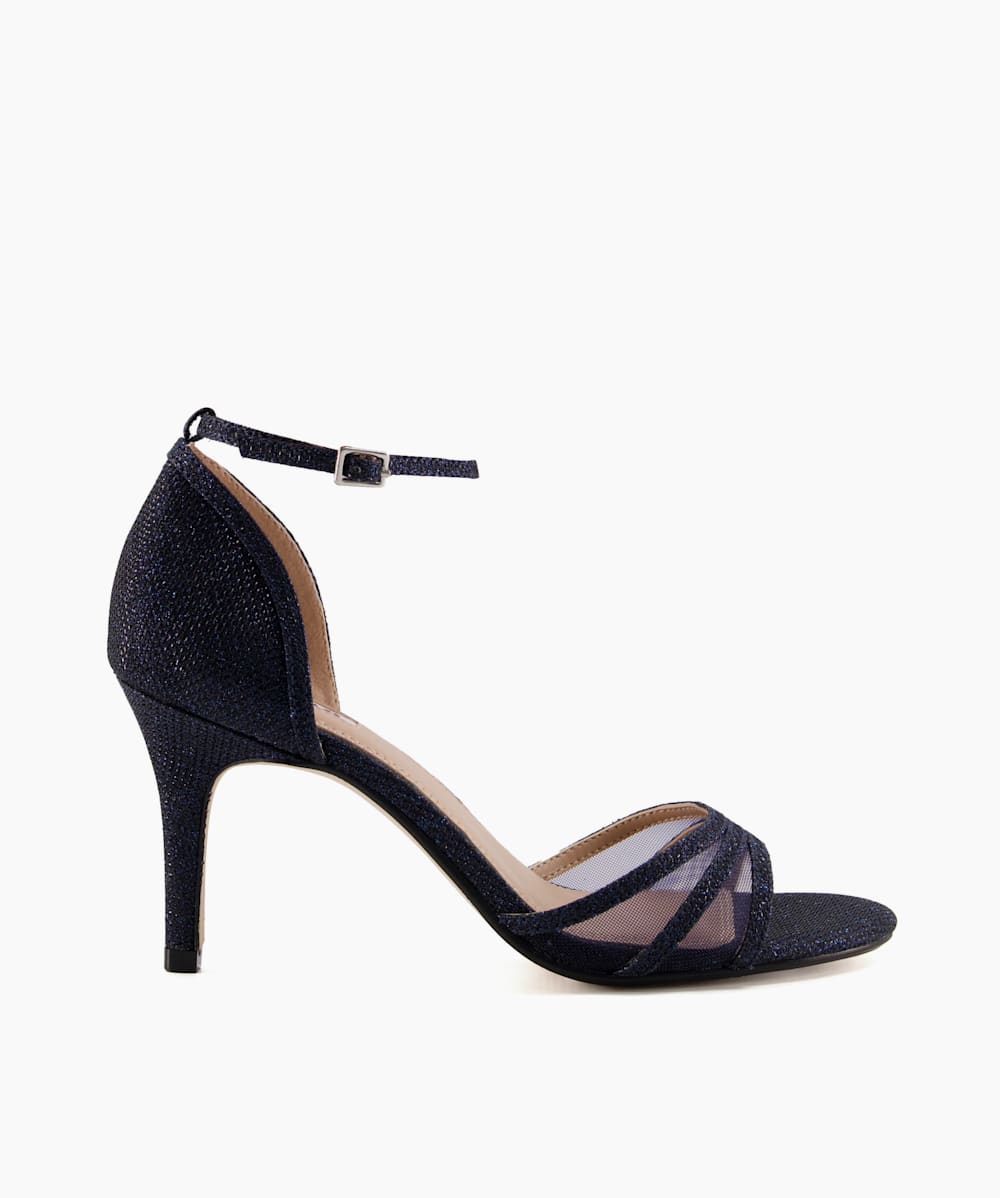 Maris Navy, Shimmer Heeled Sandals