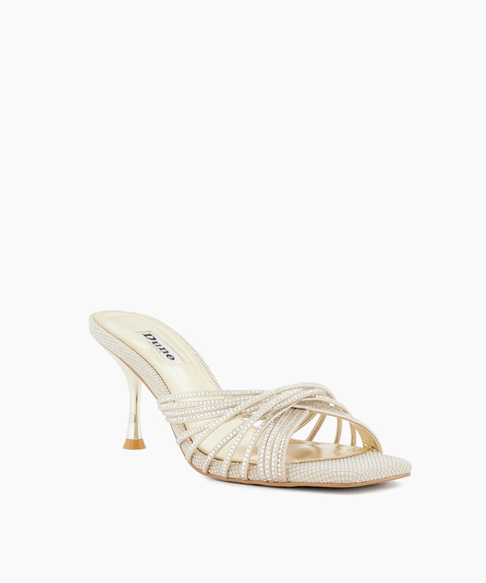 Dune heeled mules deals