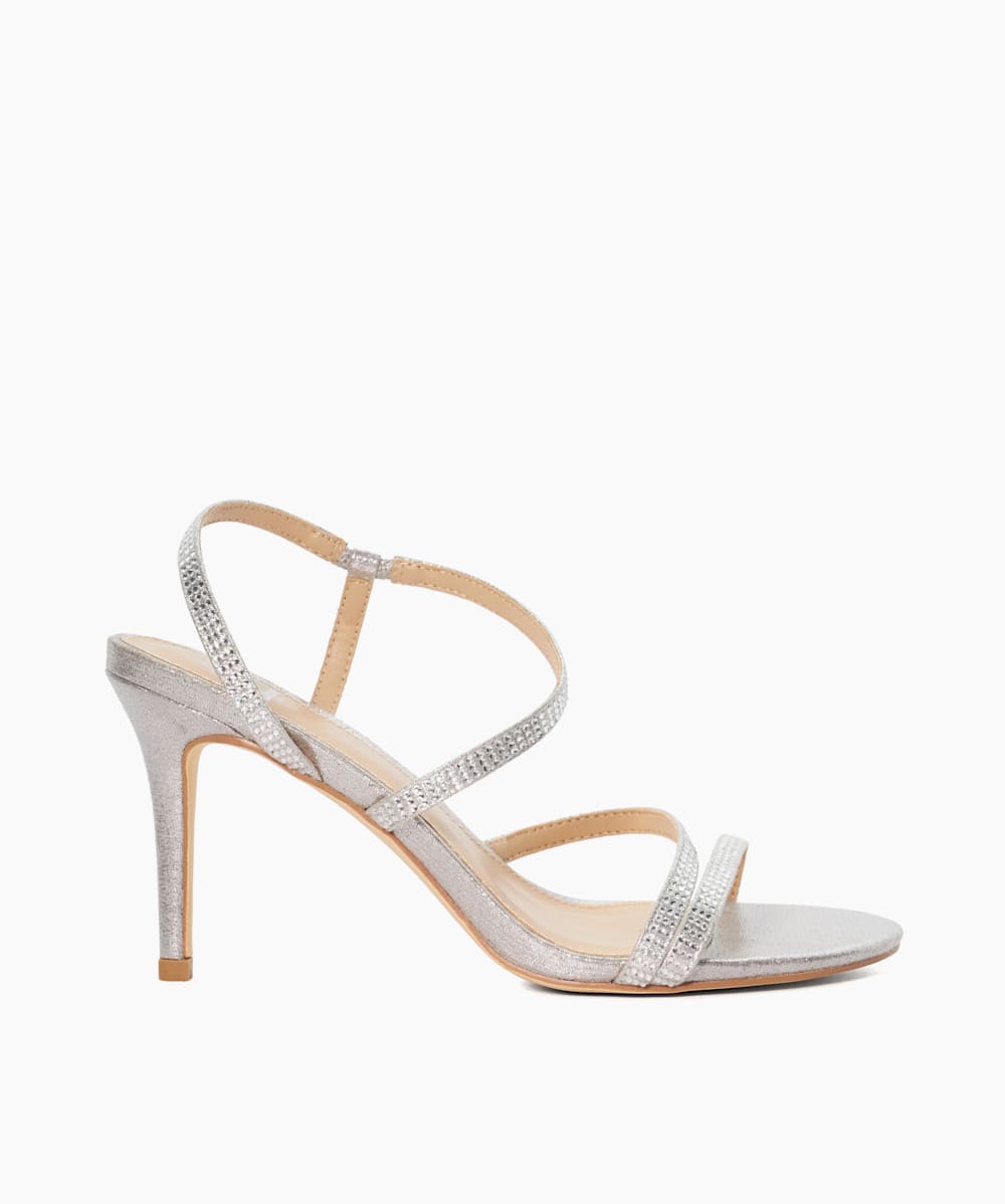 Simple sales silver sandals