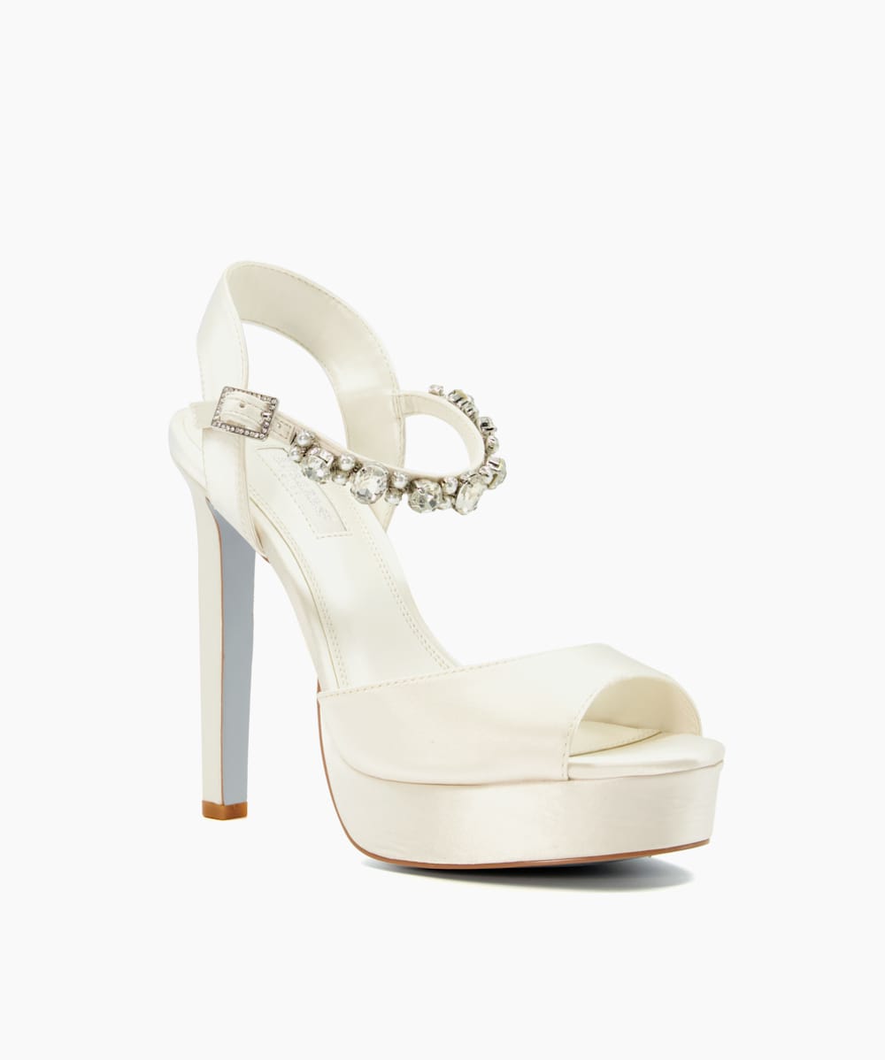 Ivory platform wedding shoes deals