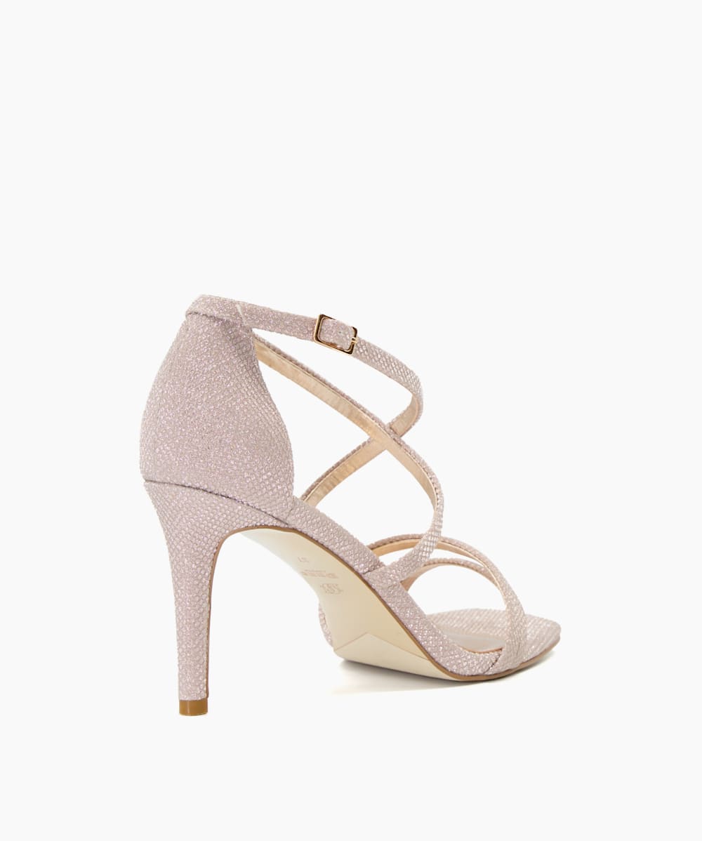 Anna sandals rose gold glitter store