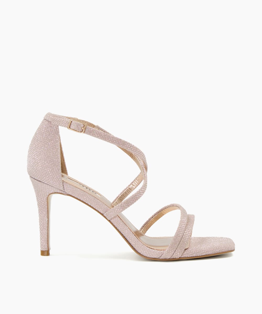 Rose gold heels best sale dune